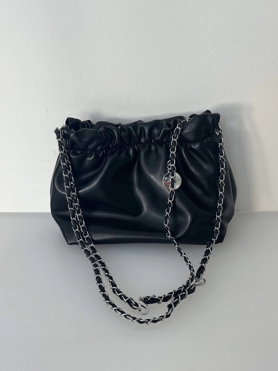 【新增新色-紫色💜5色選擇】 Ribbon chain shoulder bag(pre order)