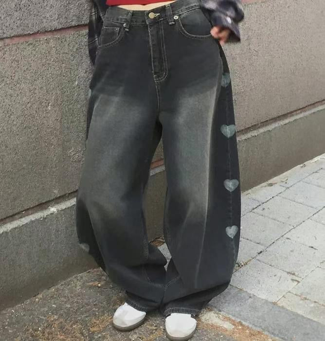 Vintage heart balloon jeans(pre order)