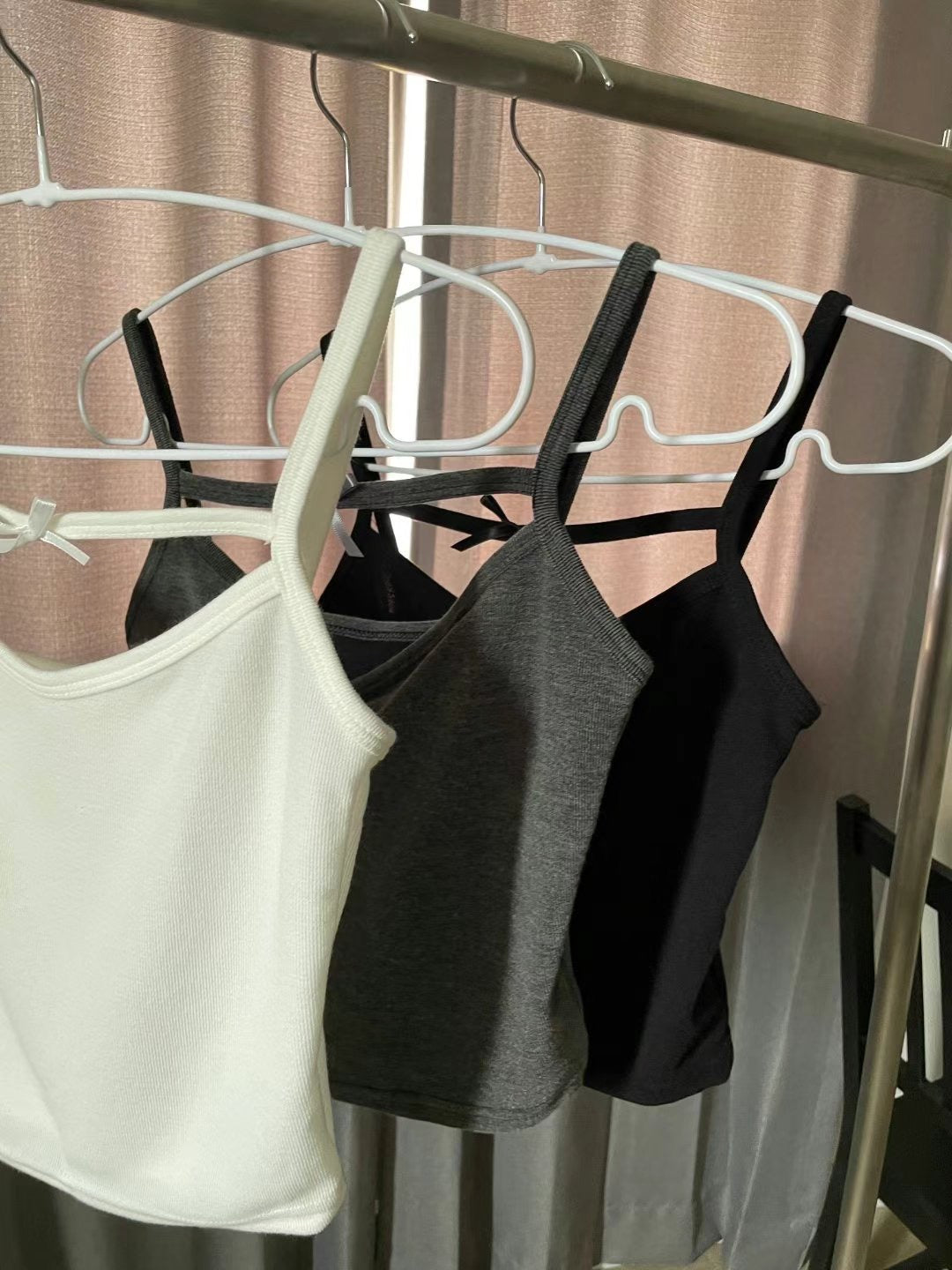 【四季可穿‼️單著/內搭🆗】 Cross ribbon tank top(pre order)