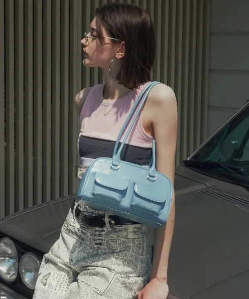 【許允真/Minji同款🤍】Stand oil chubby bag(pre order)