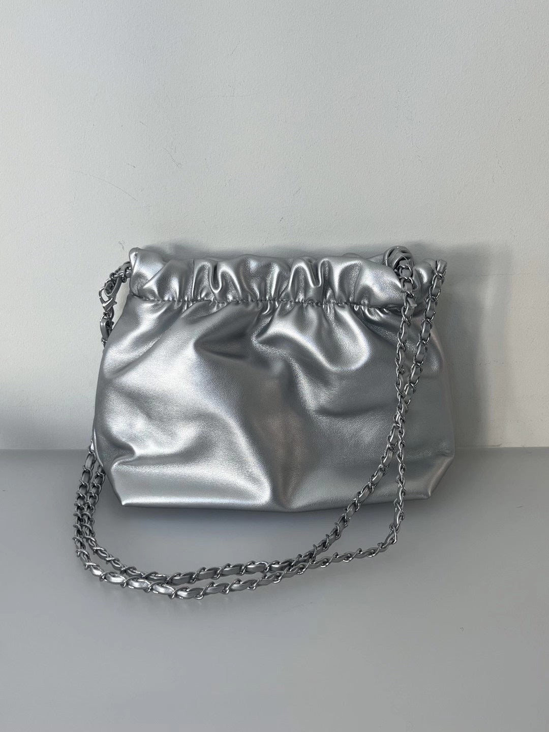 【新增新色-紫色💜5色選擇】 Ribbon chain shoulder bag(pre order)