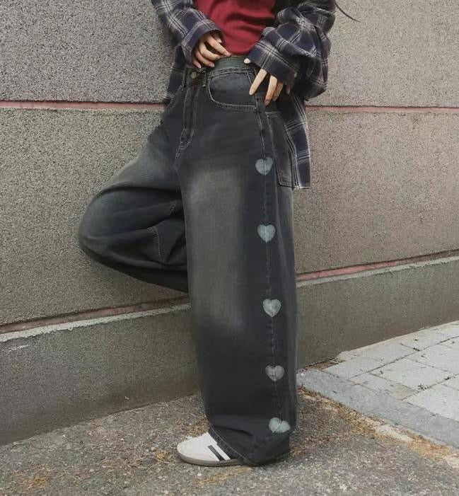 Vintage heart balloon jeans(pre order)