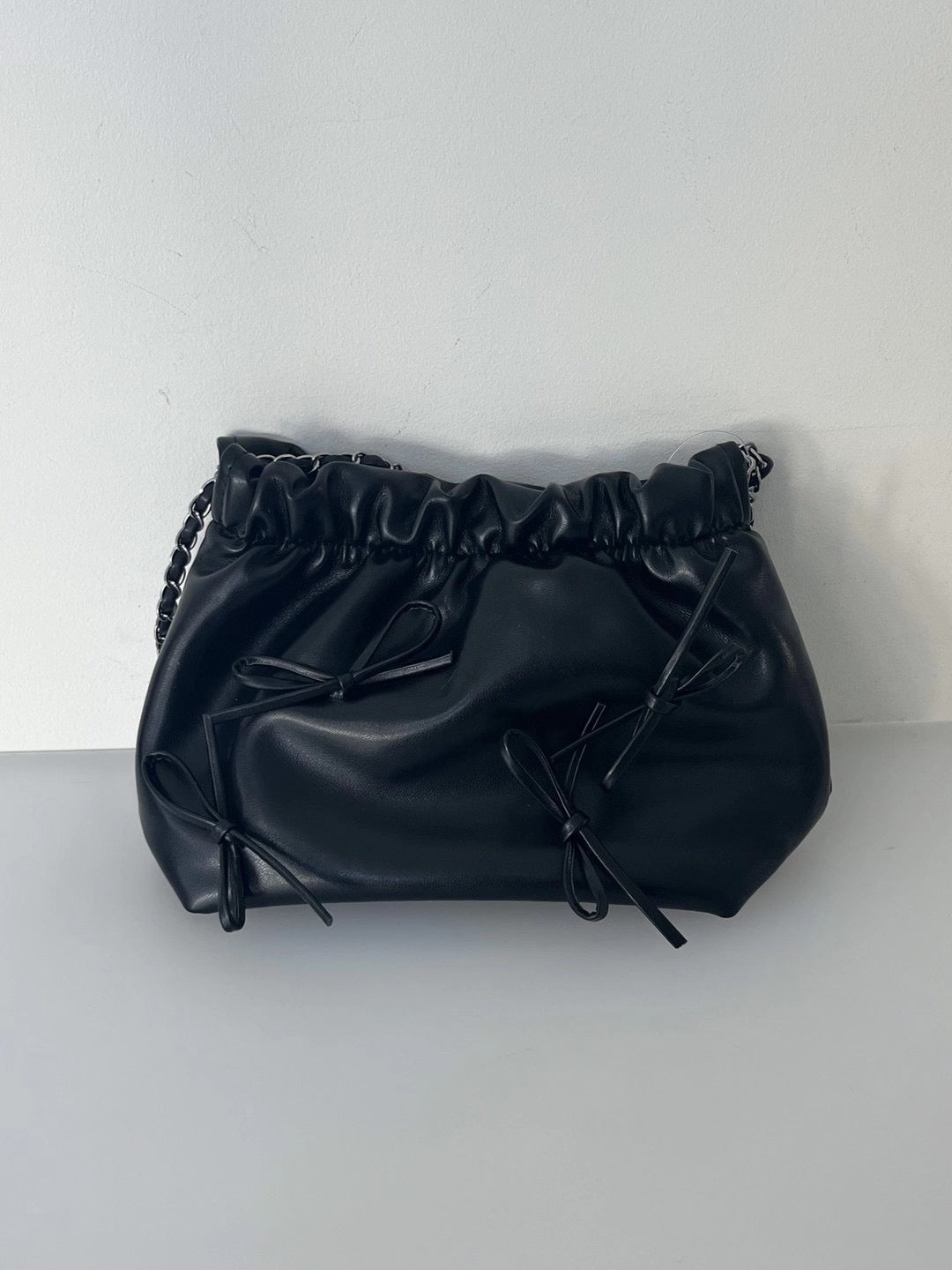 【新增新色-紫色💜5色選擇】 Ribbon chain shoulder bag(pre order)