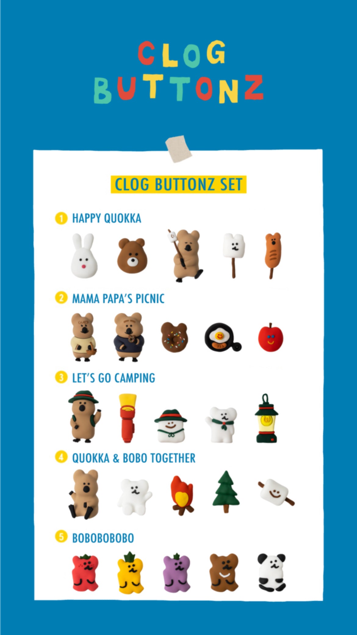 Dinotaeng clog buttons set shoes charm(pre order)