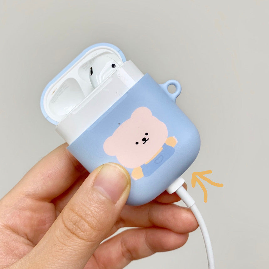 Bamtoree white bear airpods case(pre order)