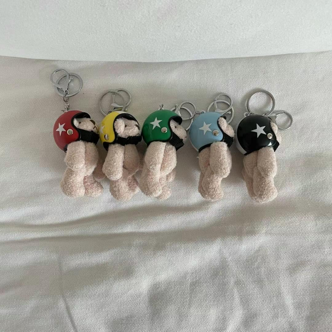 戴頭盔熊仔key chain (pre order)