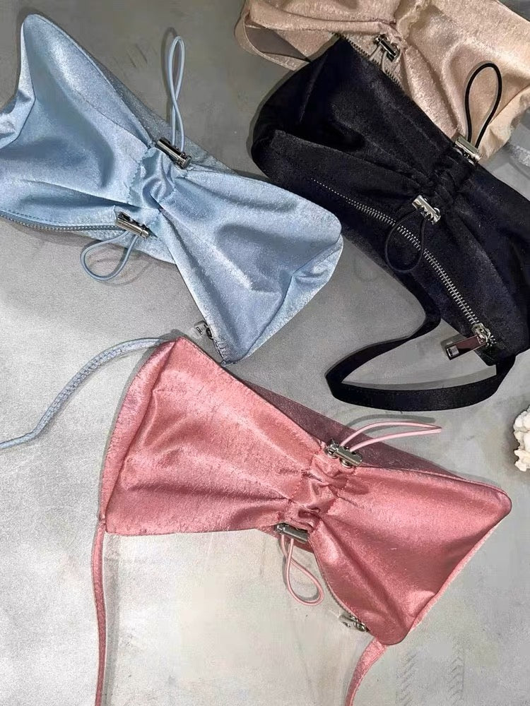 Ribbon pearly lustre shoulder bag(pre order)