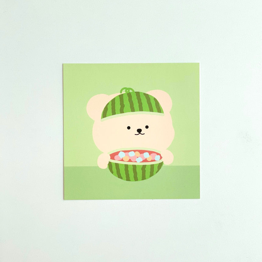 Bamtoree watermelon postcard(pre order)