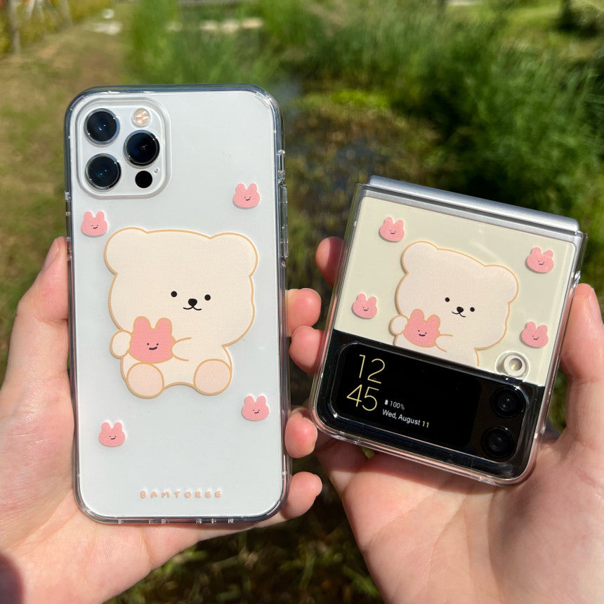 Bamtoree animal with white bear phone case(pre order)