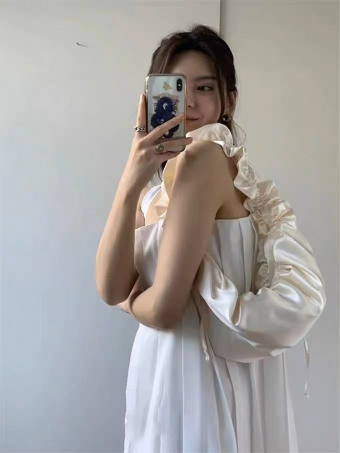 絲質皺皺餃子包(pre order)
