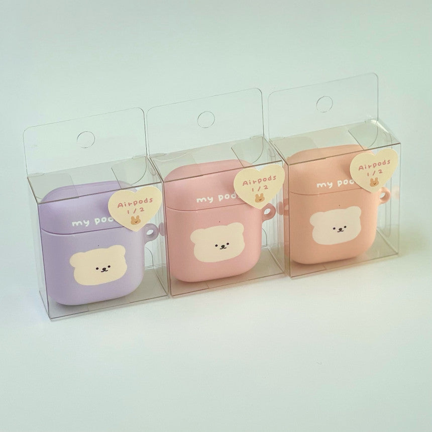Bamtoree white bear airpods case(pre order)