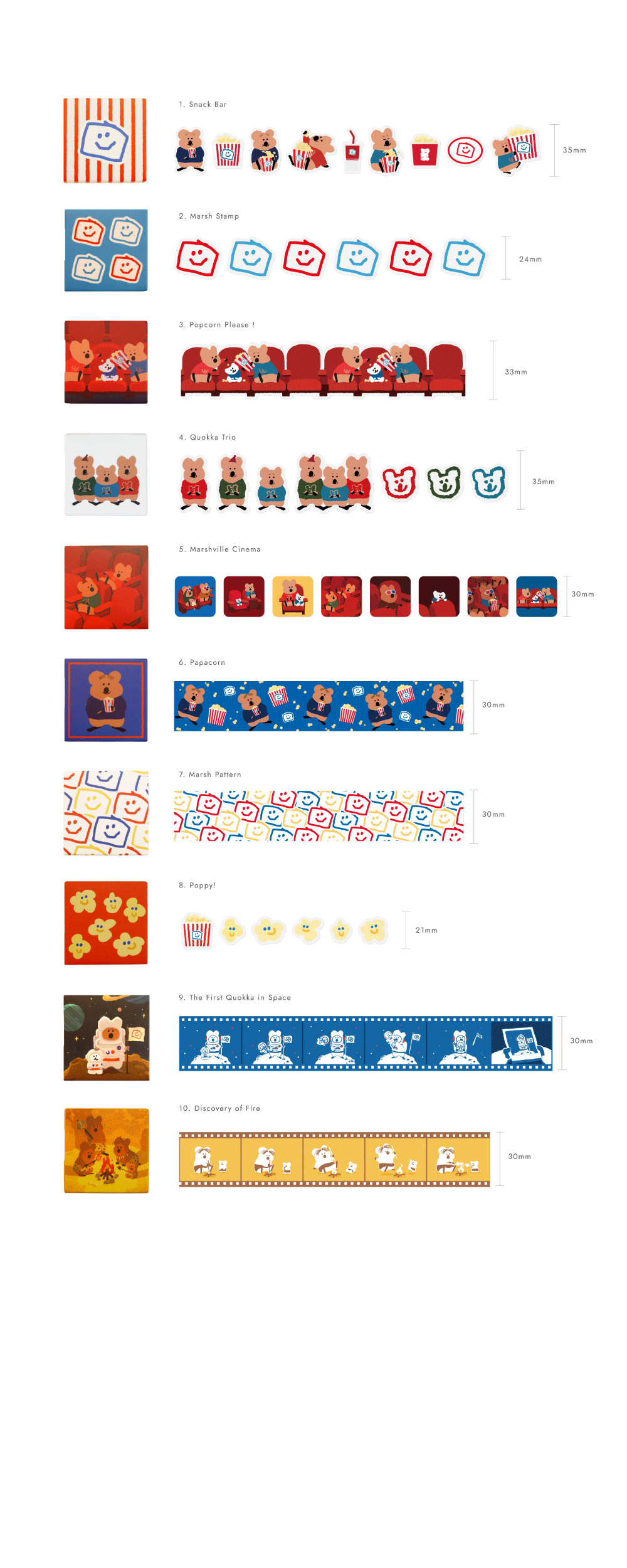 Dinotaeng cinema masking tape(pre order)