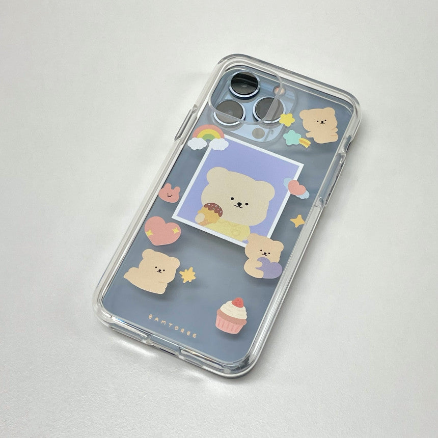 Bamtoree dessert bear phone case(pre order)