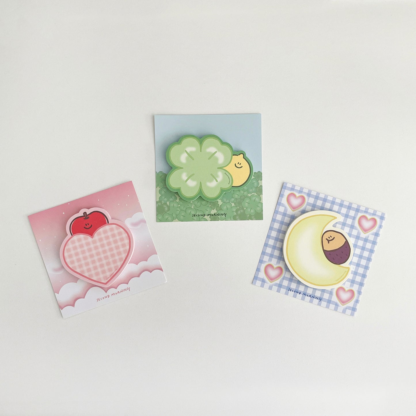 Second morning tri-shaped sticky memo (pre order)