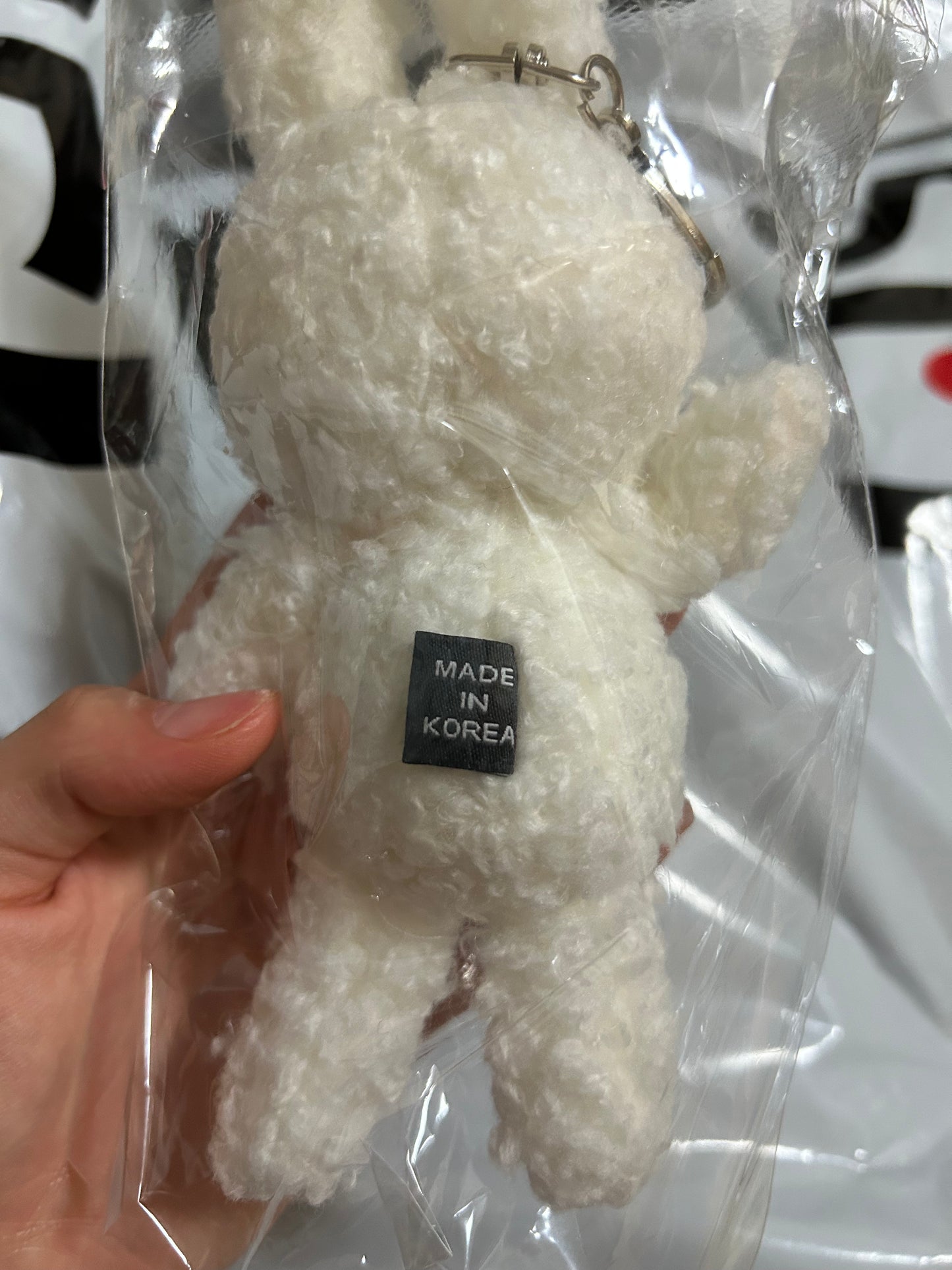 慵懶黑白兔兔key chain(pre order)