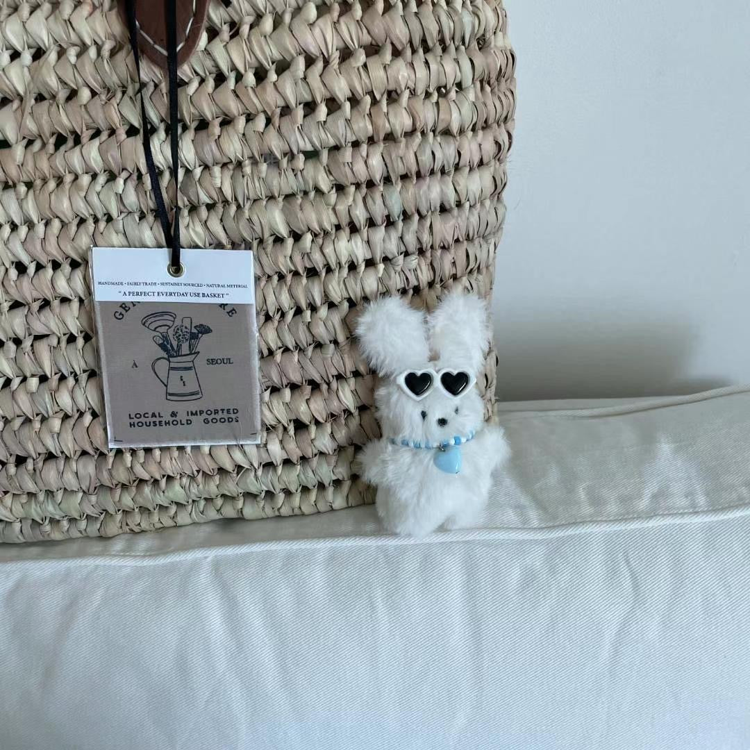 心心墨鏡白色兔兔key chain(pre order)