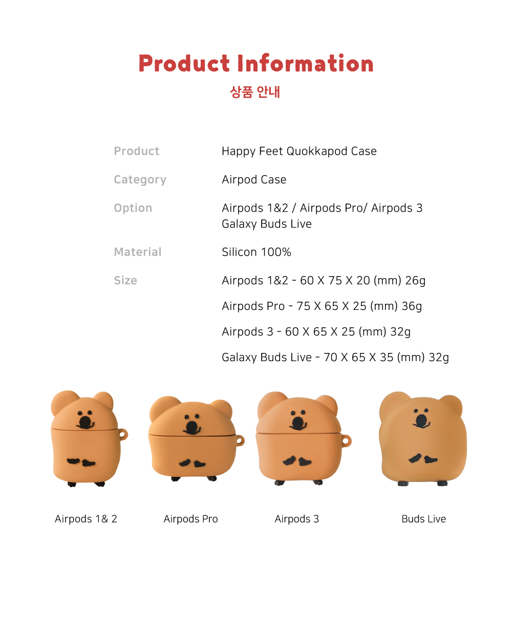 Dinotaeng happy feet Quookapods case(pre order)