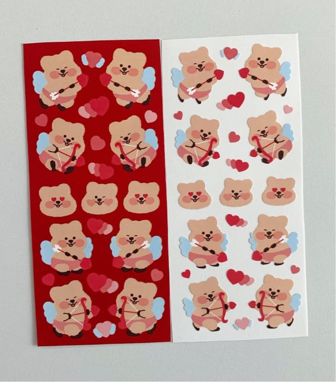Young forest cupid bear sticker(pre order)
