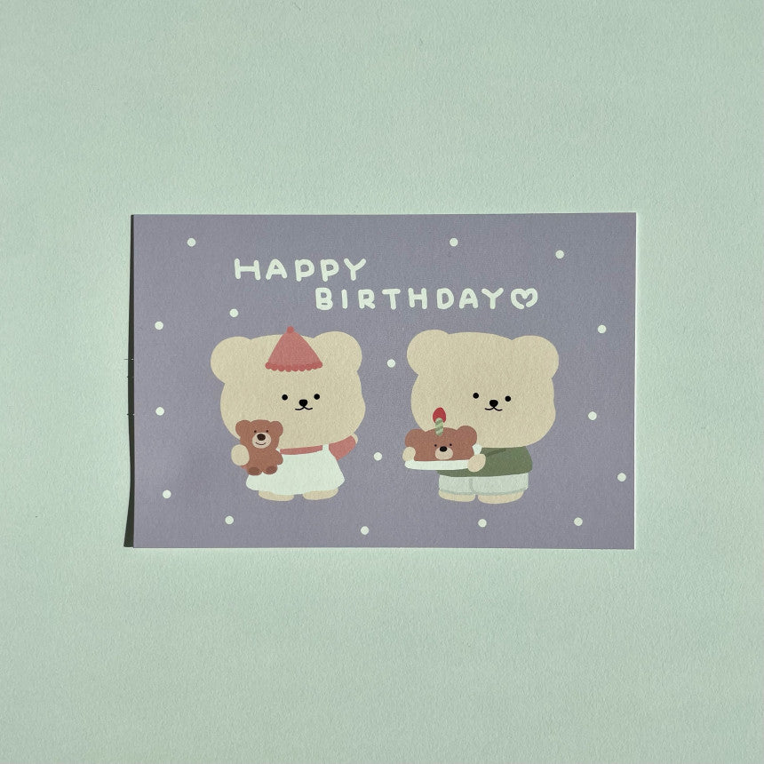 Bamtoree happy birthday postcard (pre order)