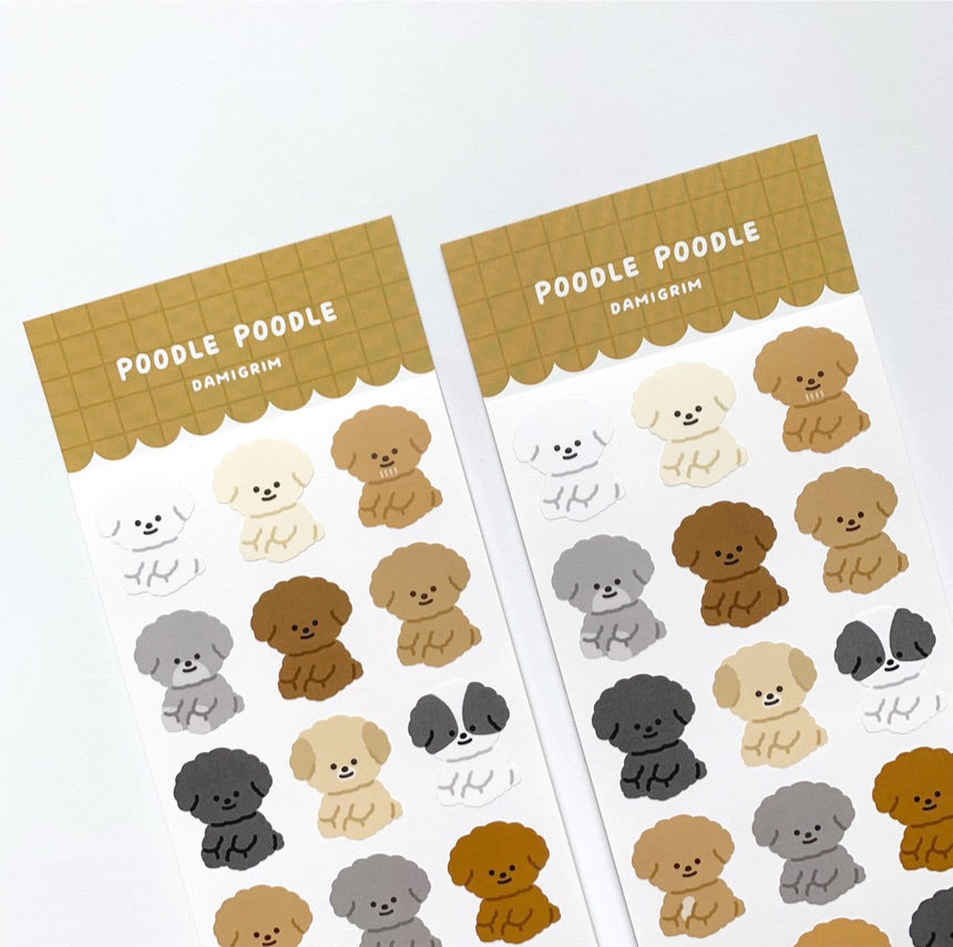 Damigrim poodle poodle sticker(pre order)