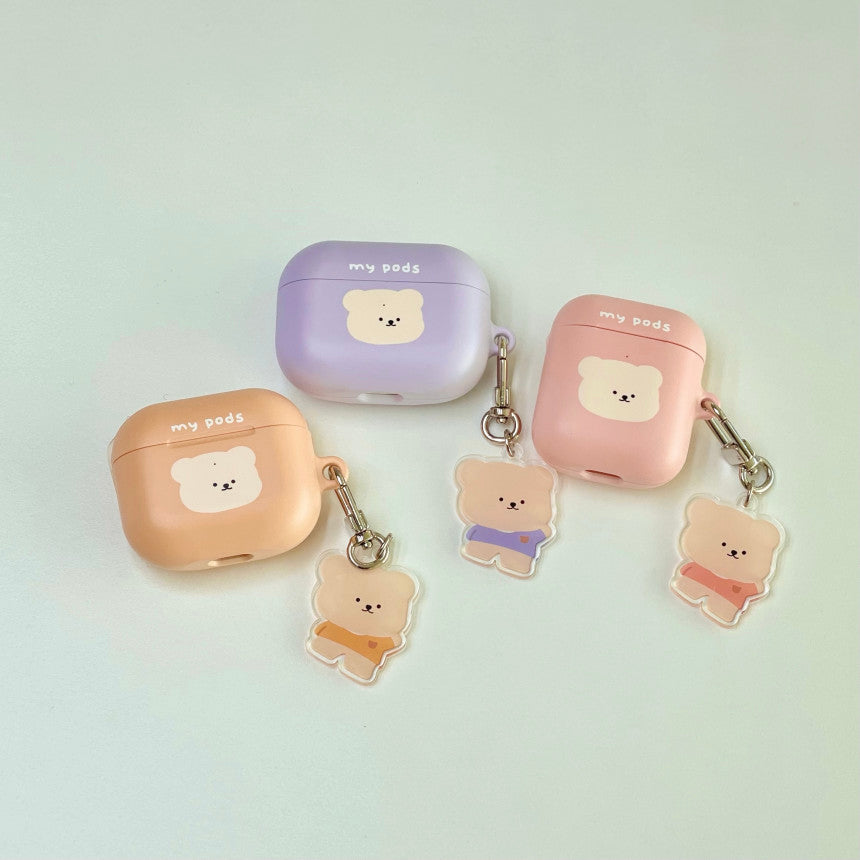 Bamtoree white bear airpods case(pre order)
