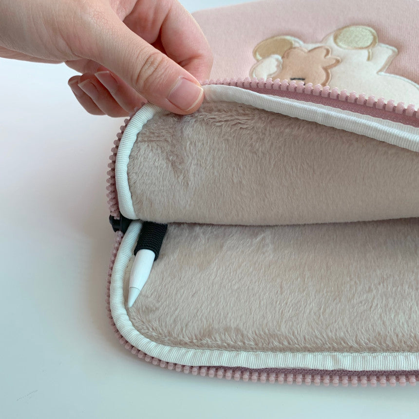 Bamtoree cookie bear i-pad/laptop pouch(pre order)