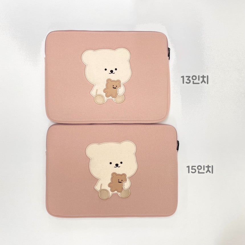 Bamtoree cookie bear i-pad/laptop pouch(pre order)