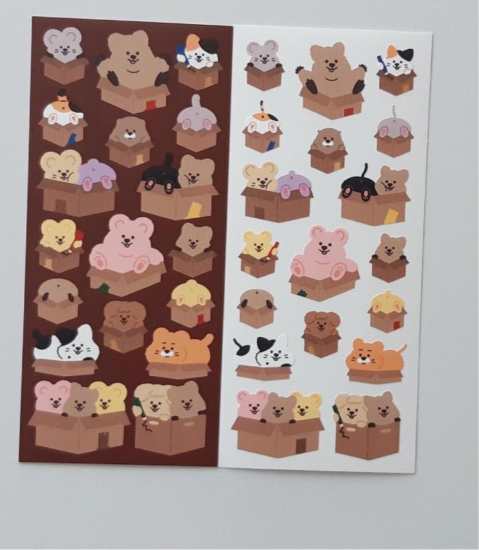 Young forest box friends sticker(pre order)