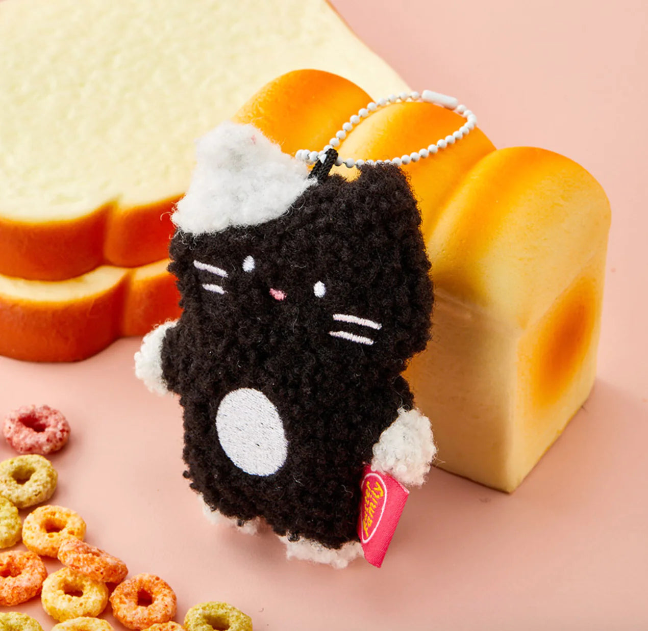 Butter family curly milk cat keyring(pre order)