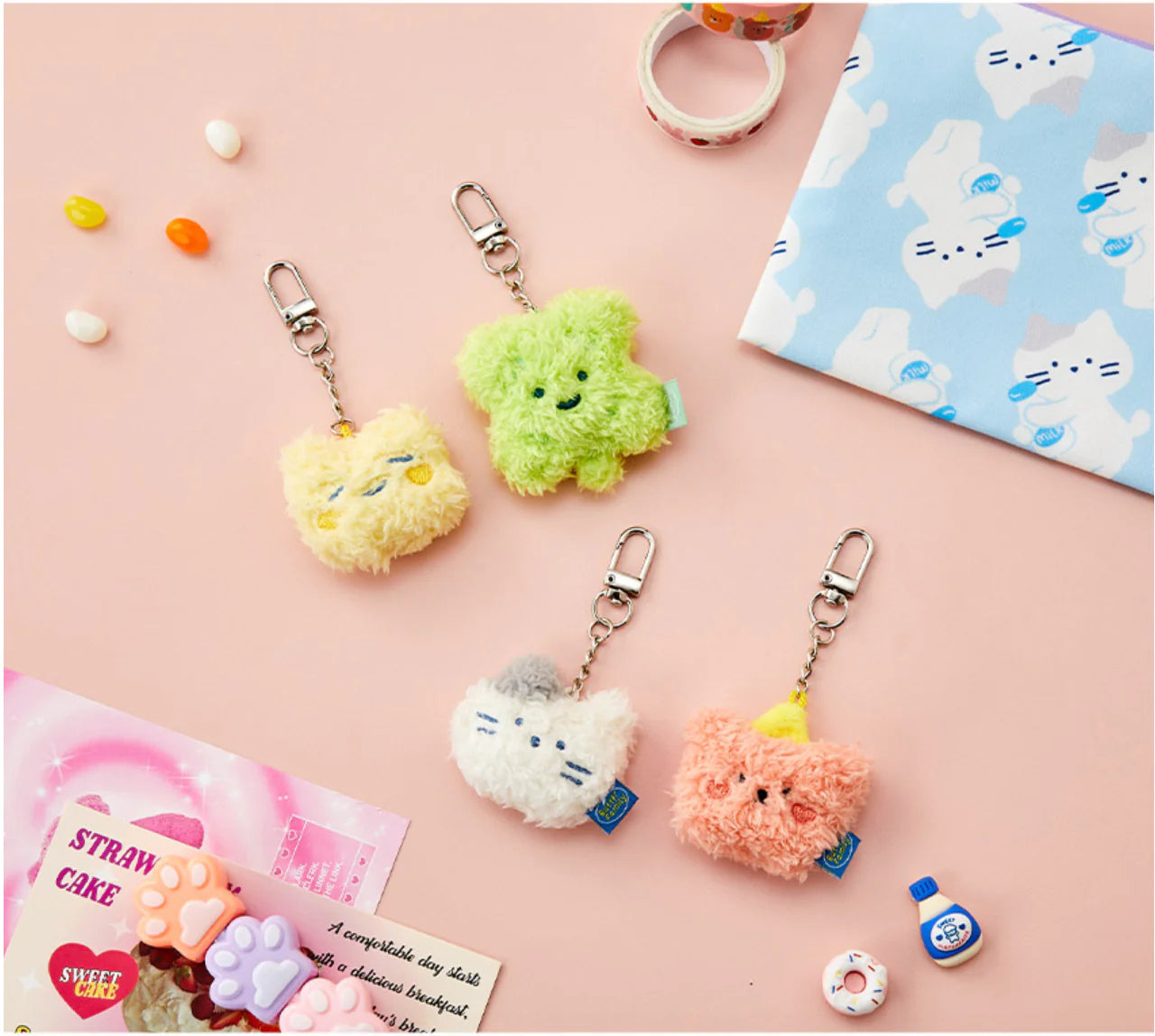 Butter family mini face keyring(pre order)