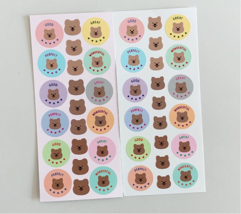 Young forest compliment bear sticker(pre order)
