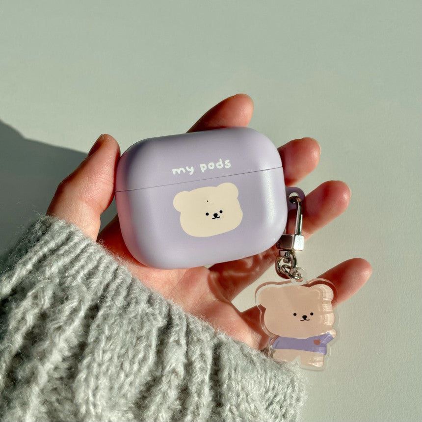 Bamtoree white bear airpods case(pre order)
