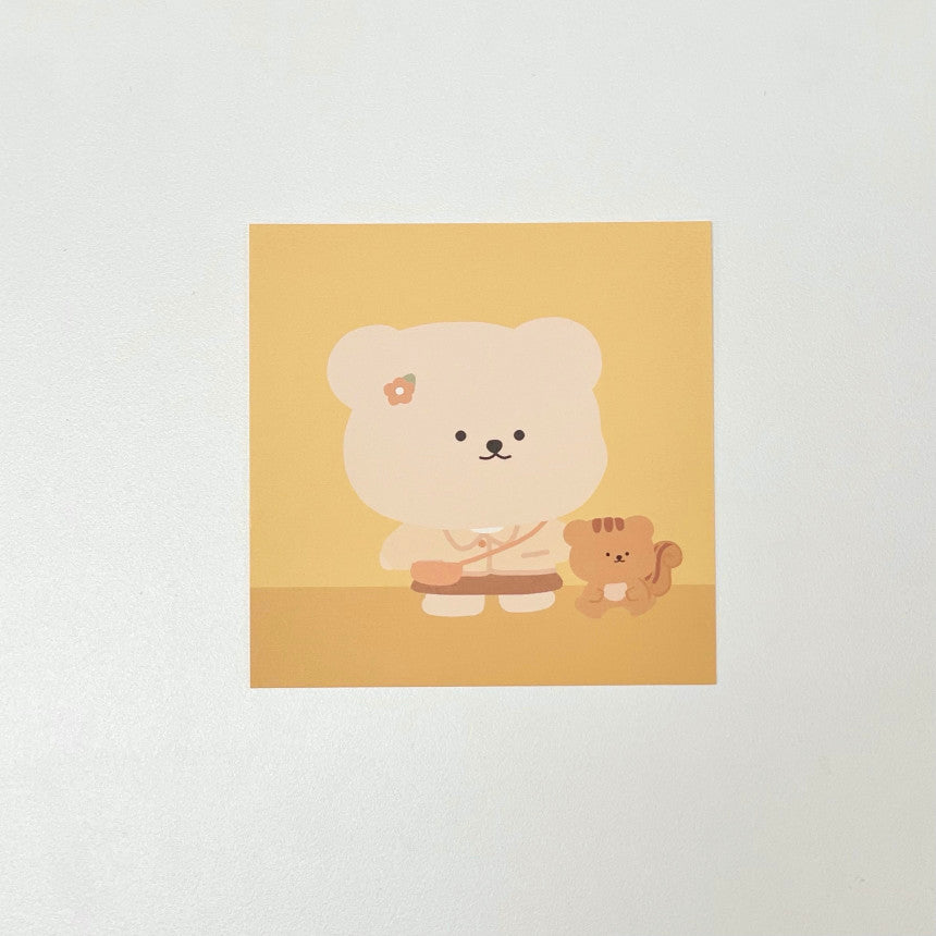 Bamtoree squirrel postcard(pre order)