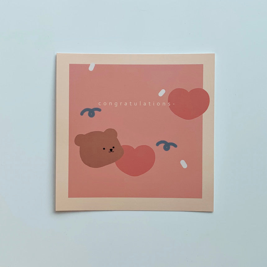 Bamtoree congratulation postcard(pre order)