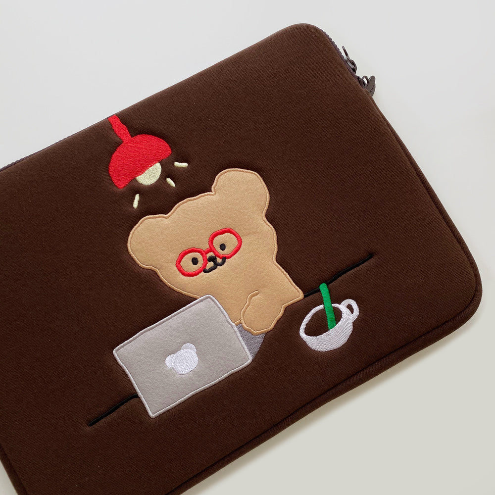 TETEUM choco 13/15 inch. laptop pouch(pre order)