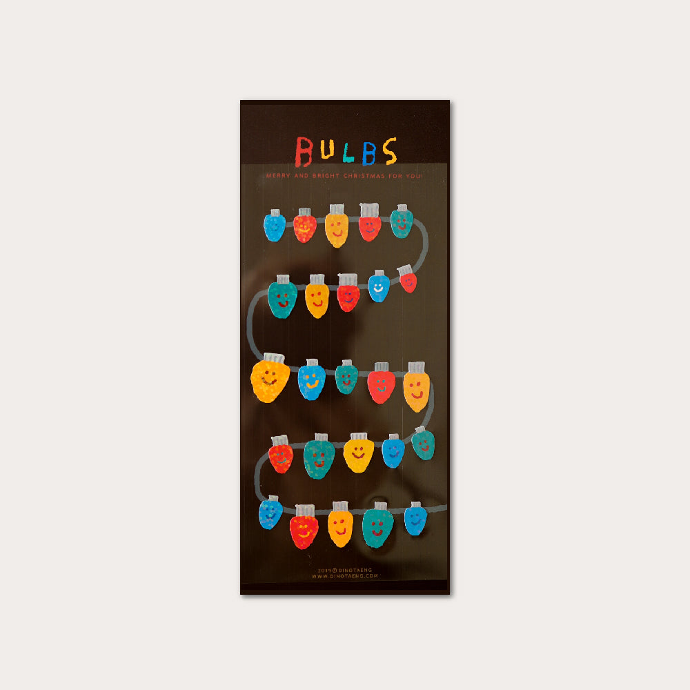 Dinotaeng bulbs glitter sticker(pre order)