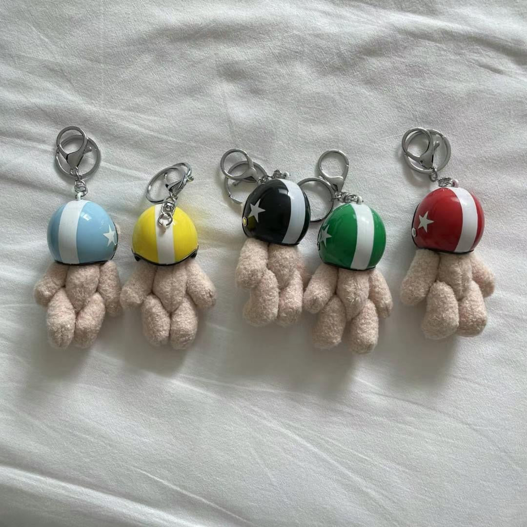 戴頭盔熊仔key chain (pre order)