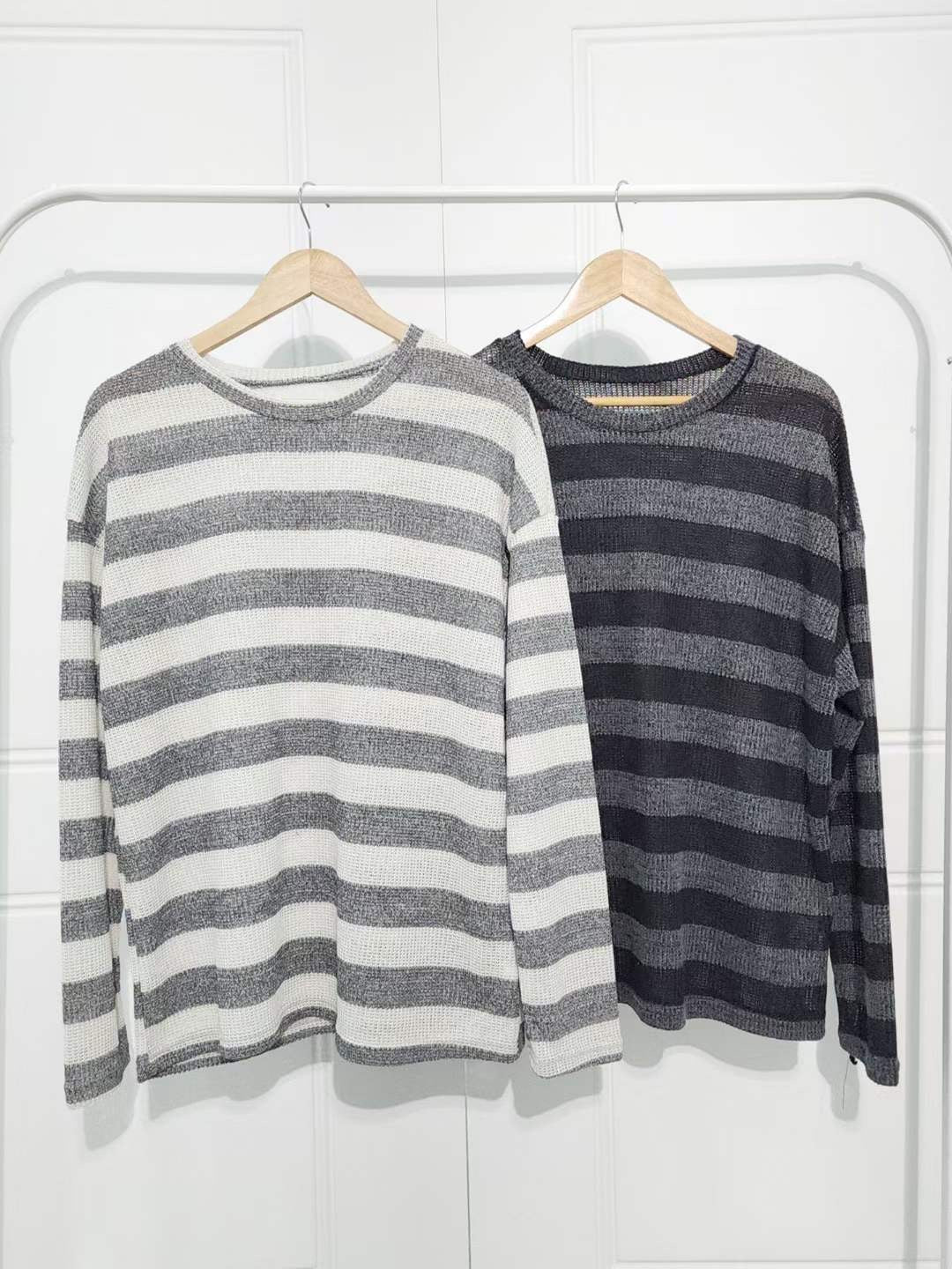 【男女可穿😚可當情侶款🎱】 Oversize striped tee(pre order)
