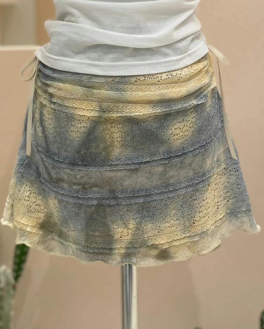 [清貨現貨]【神秘感重🔮暈染效果best✨】 Day&Night mini skirt