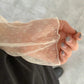 <Comeback款>【一秒心動💓】 Mini flower see-though top(pre order)
