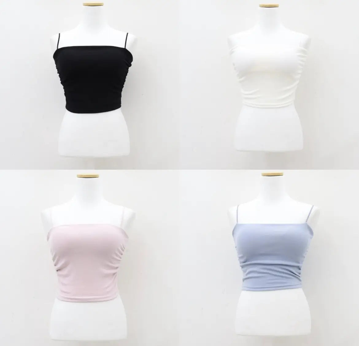 [白色現貨]<夏日炎炎☀️加購價$89✔️Comeback款❤️‍🔥>幼帶皺皺Bra top(長/短ver.)(pre order)