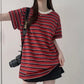 Oversize stripe tee(pre order)