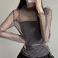 <Comeback款>【一秒心動💓】 Mini flower see-though top(pre order)