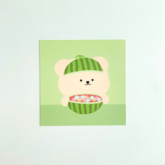 Bamtoree watermelon postcard(pre order)