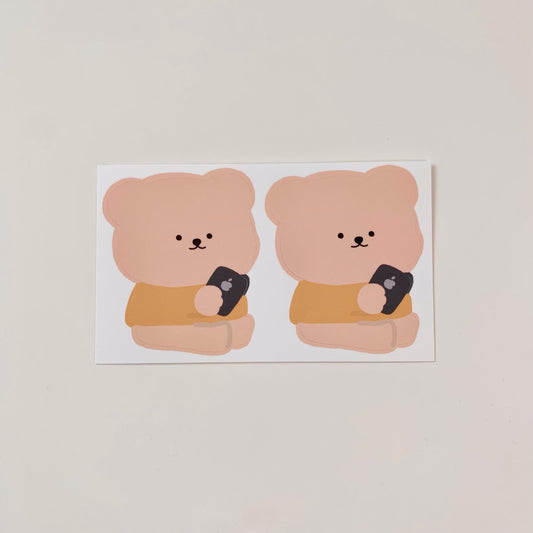 Bamtoree selfie bear removable sticker(pre order)