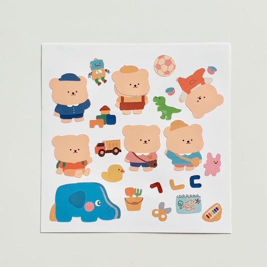 Bamtoree kindergarten die-cut sticker<2pcs>(pre order)
