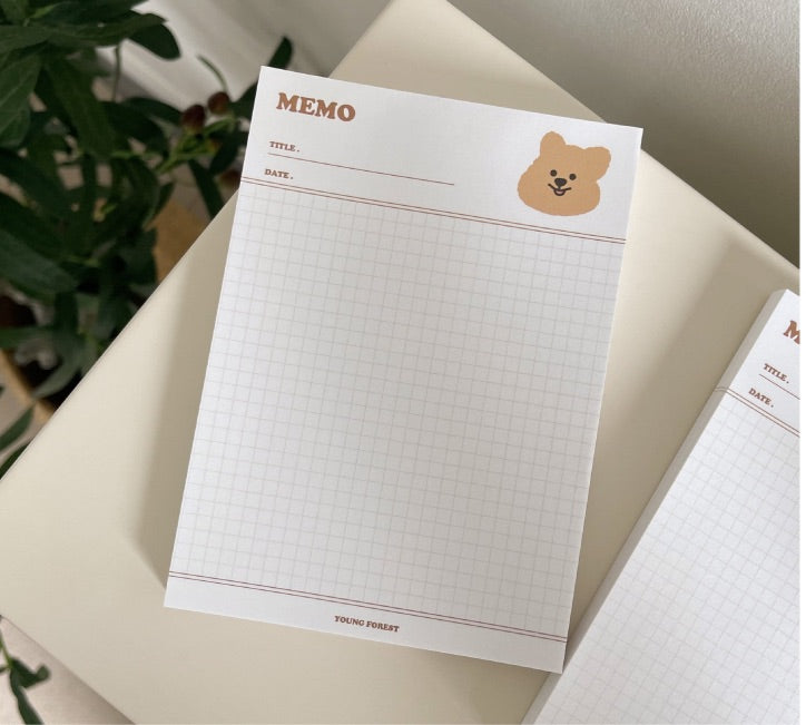 Young forest kkotka memo pad(pre order)