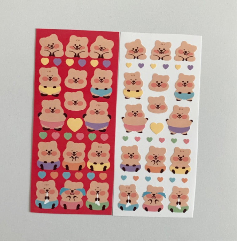 Young forest baby bear sticker(pre order)
