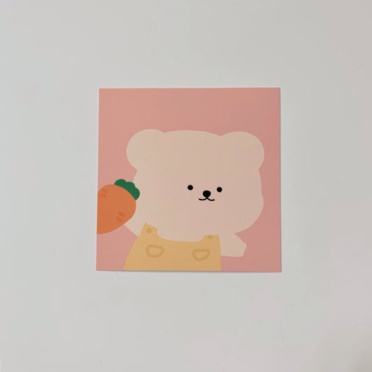Bamtoree carrot postcard(pre order)