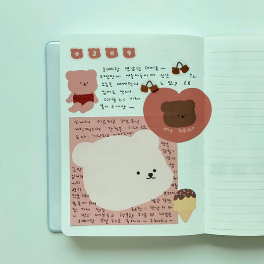 Bamtoree pink bear memopad(pre order)